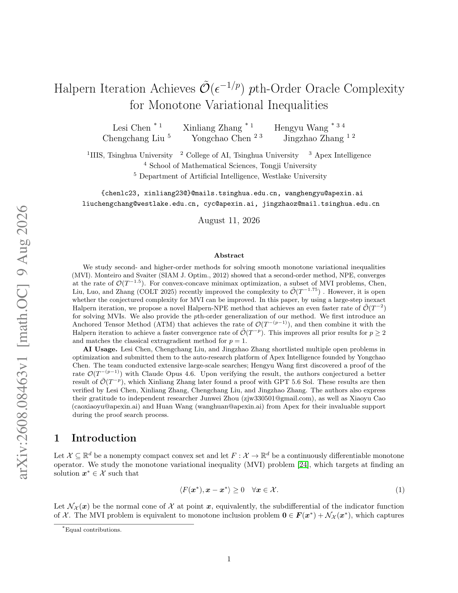First page of the Halpern iteration paper